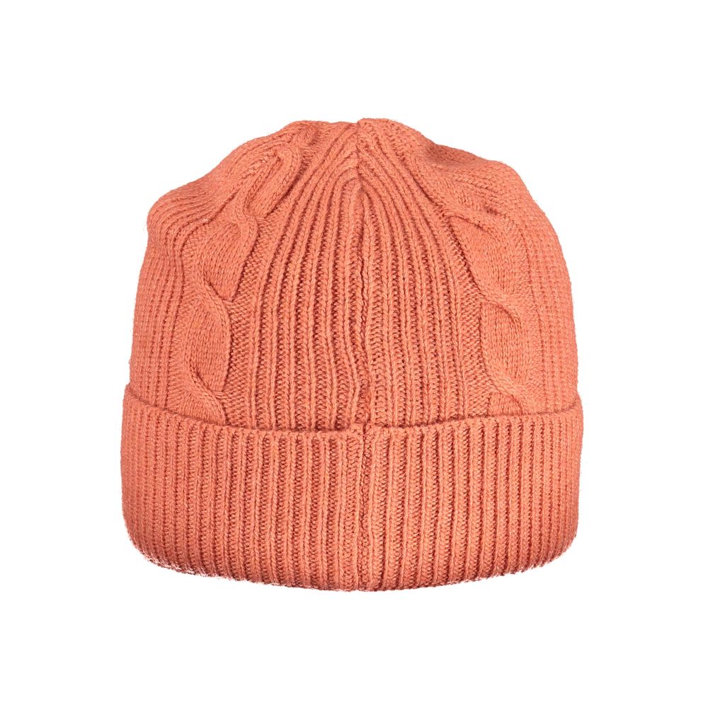 Beanie Hat by North Sails for women in polyamide viscose & cotton black & red features a distinguished knit construction, showcasing the sophisticated silhouette and distinguished finish of the Essence Polyamide Viscose & Cotton Beanie Hat.