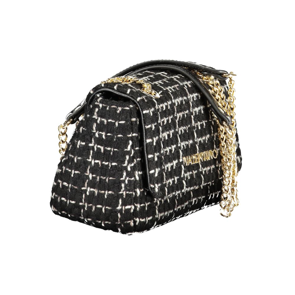 Mario Valentino Polyester Shoulder Handbag - Black