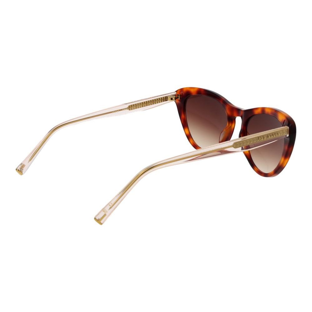 Sunglasses by Ted Baker for women in acetate multicolor features an ethereal full-rim cat-eye frame design with multicolor coloured frame frames and gradient category-3-dark-tint lens for a ethereal finish.