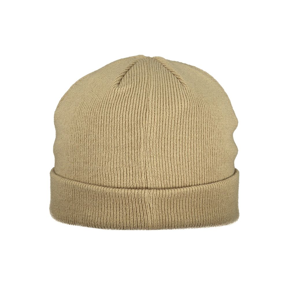 Beanie Hat by Fila for men in polyacrylic beige & white features a refined silhouette, showcasing the refined design of the Essence Heart Polyacrylic Beanie Hat for a sophisticated look.