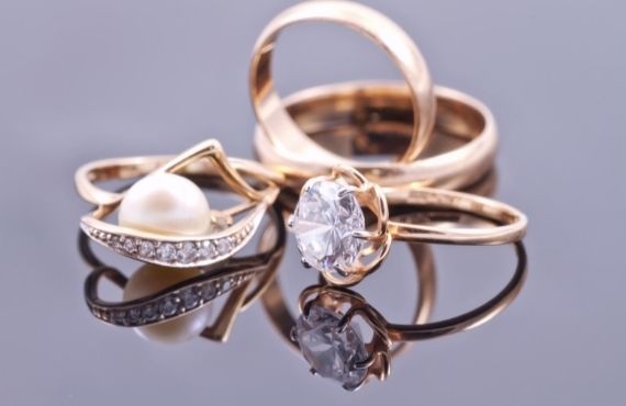 Women's designer rings available at Moon Behind the Hill