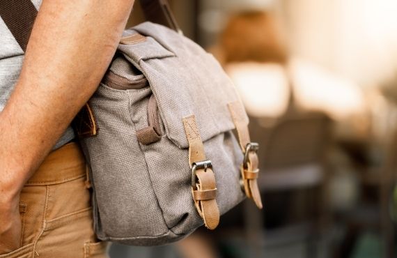 Mens designer shoulder bags available at Moon Behind the Hill