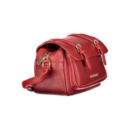Shoulder Handbag by Mario Valentino for women in polyurethane leather red features a refined silhouette, showcasing a secure , organized external-pockets & internal-pockets, and versatile shoulder-strap & adjustable-strap for a refined finish.