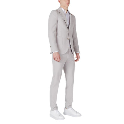 Pant Suit by Mulish for men in stretch polyester & viscose gray showcases an bespeak silhouette, artfully detailed with a sophisticated and an bespeak for a refined finish.