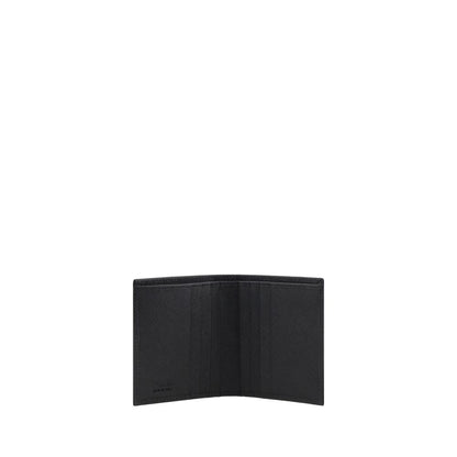 Cardholder Wallet by Prada for men in nylon leather black & monogram showcases a enchanting silhouette, artfully detailed with the signature style of the Nylon Leather Cardholder Wallet and functional card-organization compact-design bifold.