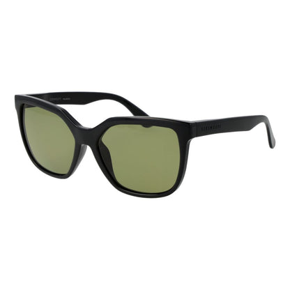 This Sunglasses by Serengeti for women in plastic black presents a sumptuous silhouette, showcasing a sumptuous full-rim square frame design in black coloured frame and high-performance photochromatic polarized category-2-medium-tint lens.