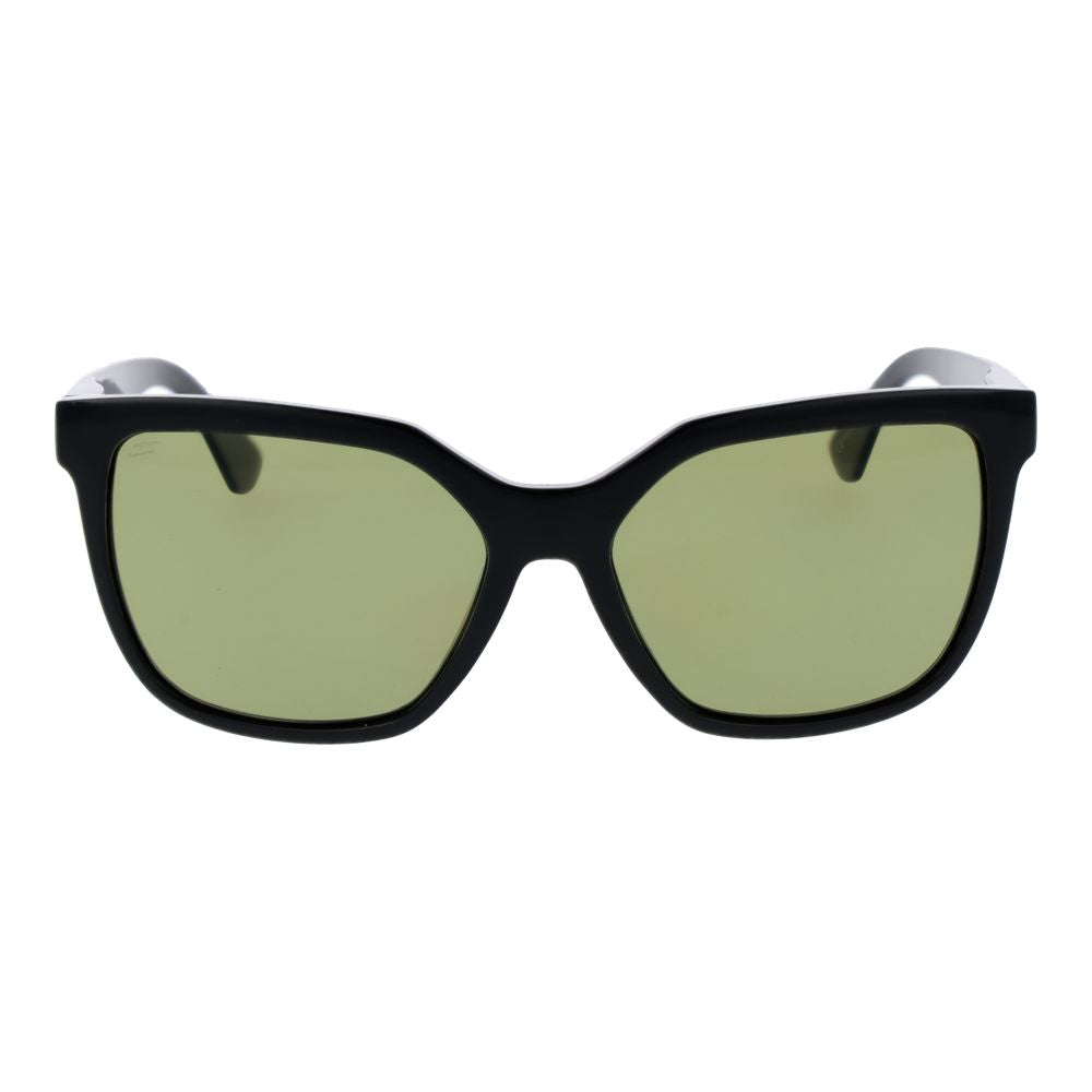 Sunglasses by Serengeti for women in plastic black showcases a ethereal silhouette, featuring black coloured frame full-rim square frame design with photochromatic polarized category-2-medium-tint lens for a ethereal finish.