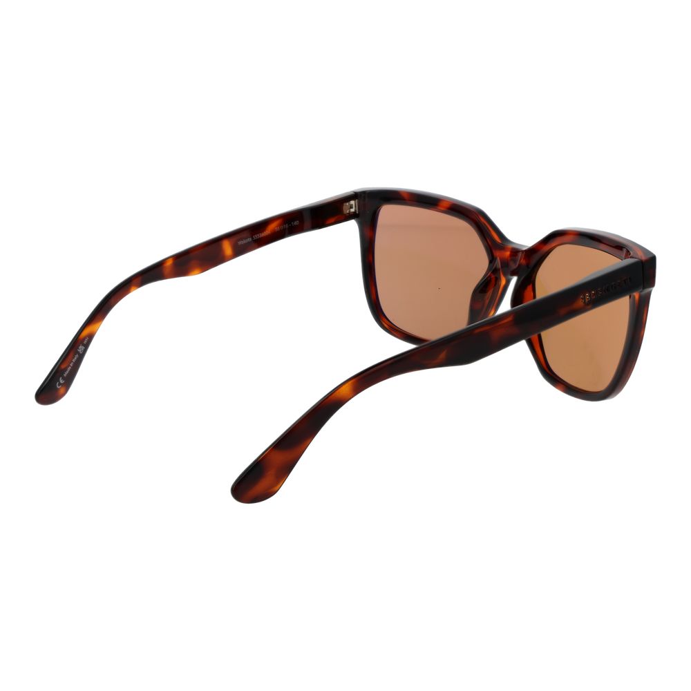 Sunglasses by Serengeti for women in brown showcases a ethereal silhouette, featuring brown coloured frame full-rim square frame design with polarized category-2-medium-tint lens for a ethereal finish.