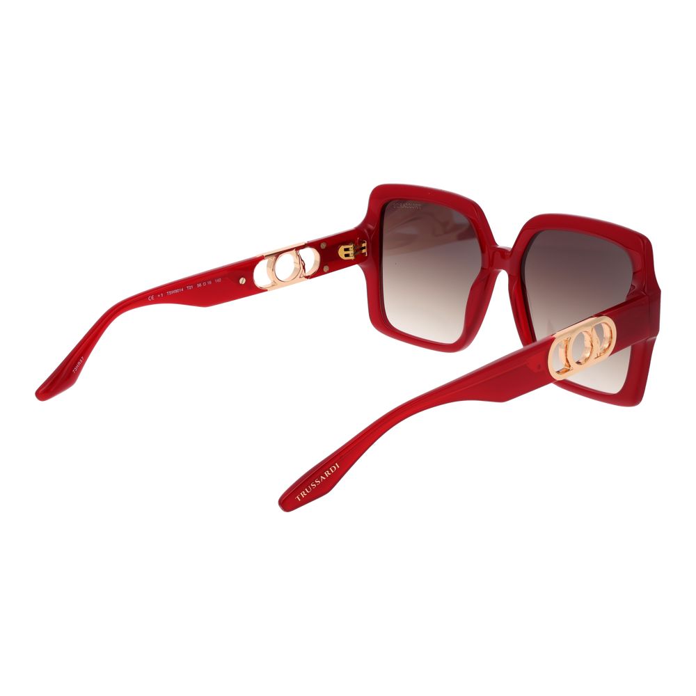 Trussardi Square Gradient Dark-Tint Acetate Sunglasses - Multicolour