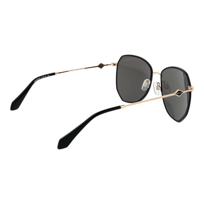 This Sunglasses by Replay for women in metal black presents a sumptuous silhouette, showcasing a sumptuous butterfly full-rim frame design in black coloured frame and high-performance non-polarized category-3-dark-tint lens.