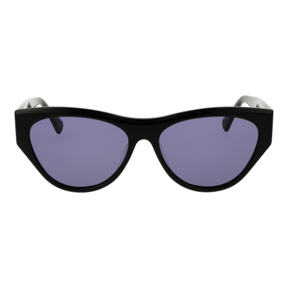 Sunglasses by Replay for women in plastic black features an lustrous full-rim cat-eye frame design with black coloured frame detailing and non-polarized category-3-dark-tint lens for a lustrous aesthetic.