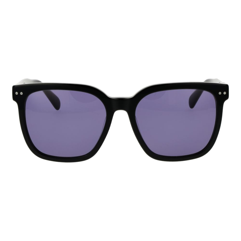 Replay Square Non-Polarized Dark-Tint Plastic Sunglasses - Black