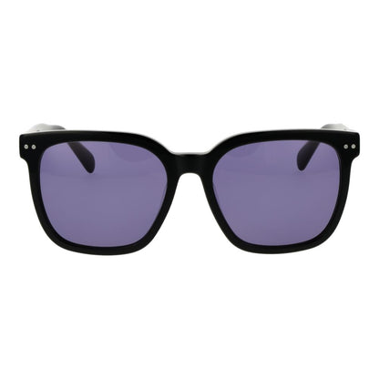 Replay Square Non-Polarized Dark-Tint Plastic Sunglasses - Black