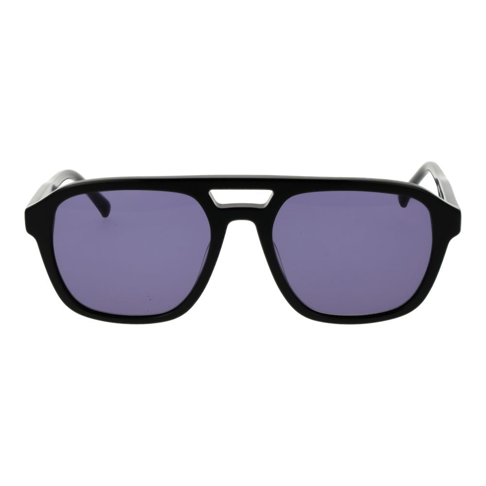 Sunglasses by Replay for men in plastic black showcases a ethereal silhouette, featuring black coloured frame aviator full-rim frame design with non-polarized category-3-dark-tint lens for a ethereal finish.