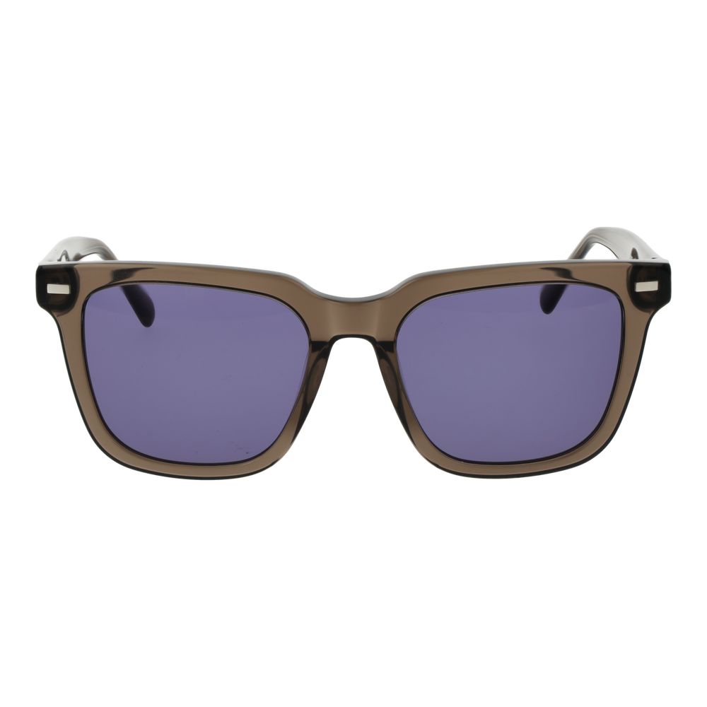 Replay Square Non-Polarized Dark-Tint Plastic Sunglasses - Brown