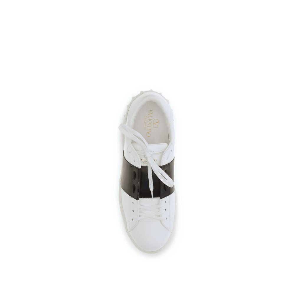 Sneakers by Valentino Garavani for men in bos taurus calf leather black presents a sumptuous silhouette, artfully capturing the essence of the Men's Low Top Slip On Bos Taurus Calf Leather Sneakers with its sumptuous low-top slip-on style design.
