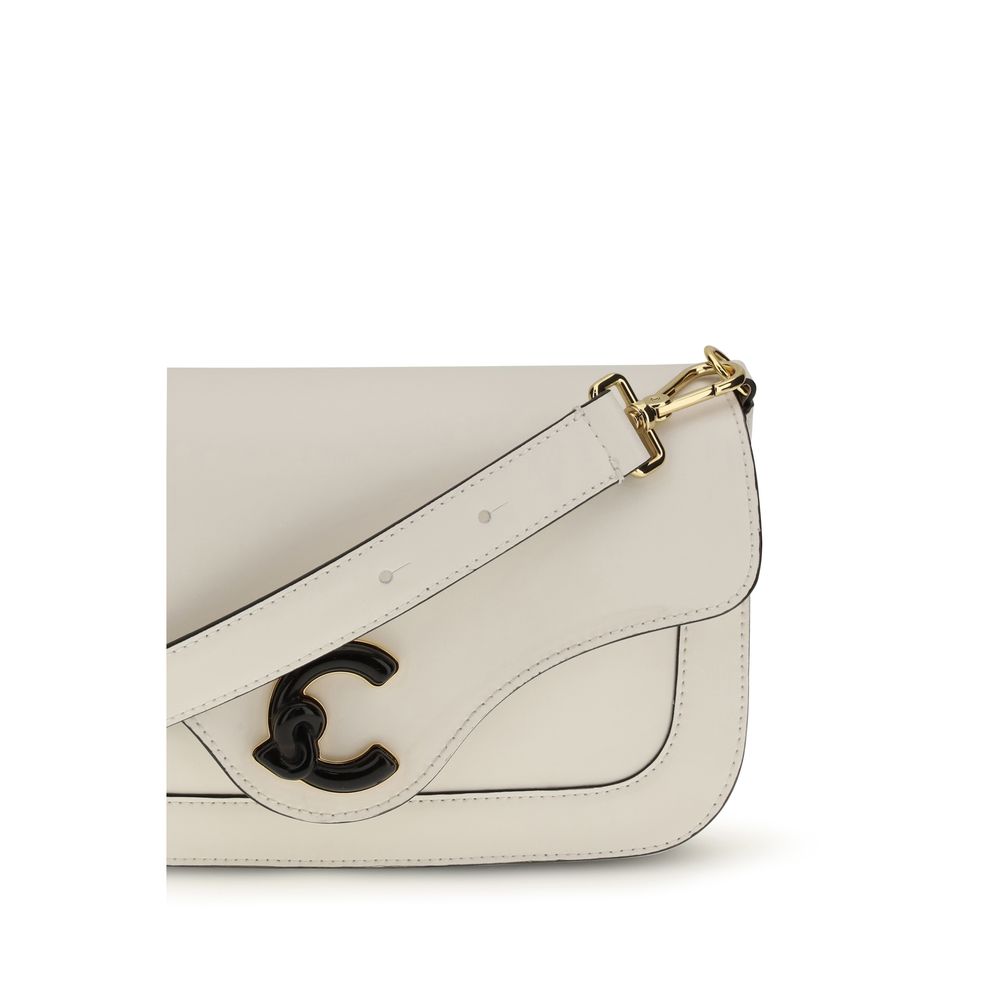 Shoulder Bag by Coccinelle for women in bos taurus calf leather white features a distinguished silhouette, showcasing a secure magnetic and distinguished built-in-compartments & external-pockets with versatile shoulder-strap & adjustable-strap for a distinguished finish.