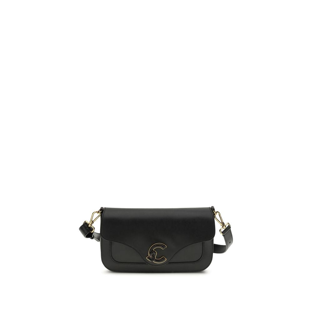 Shoulder Bag by Coccinelle for women in bos taurus calf leather black features an effortlessly chic silhouette with a secure magnetic, ample built-in-compartments & external-pockets, and versatile shoulder-strap & adjustable-strap for effortlessly chic everyday luxury.