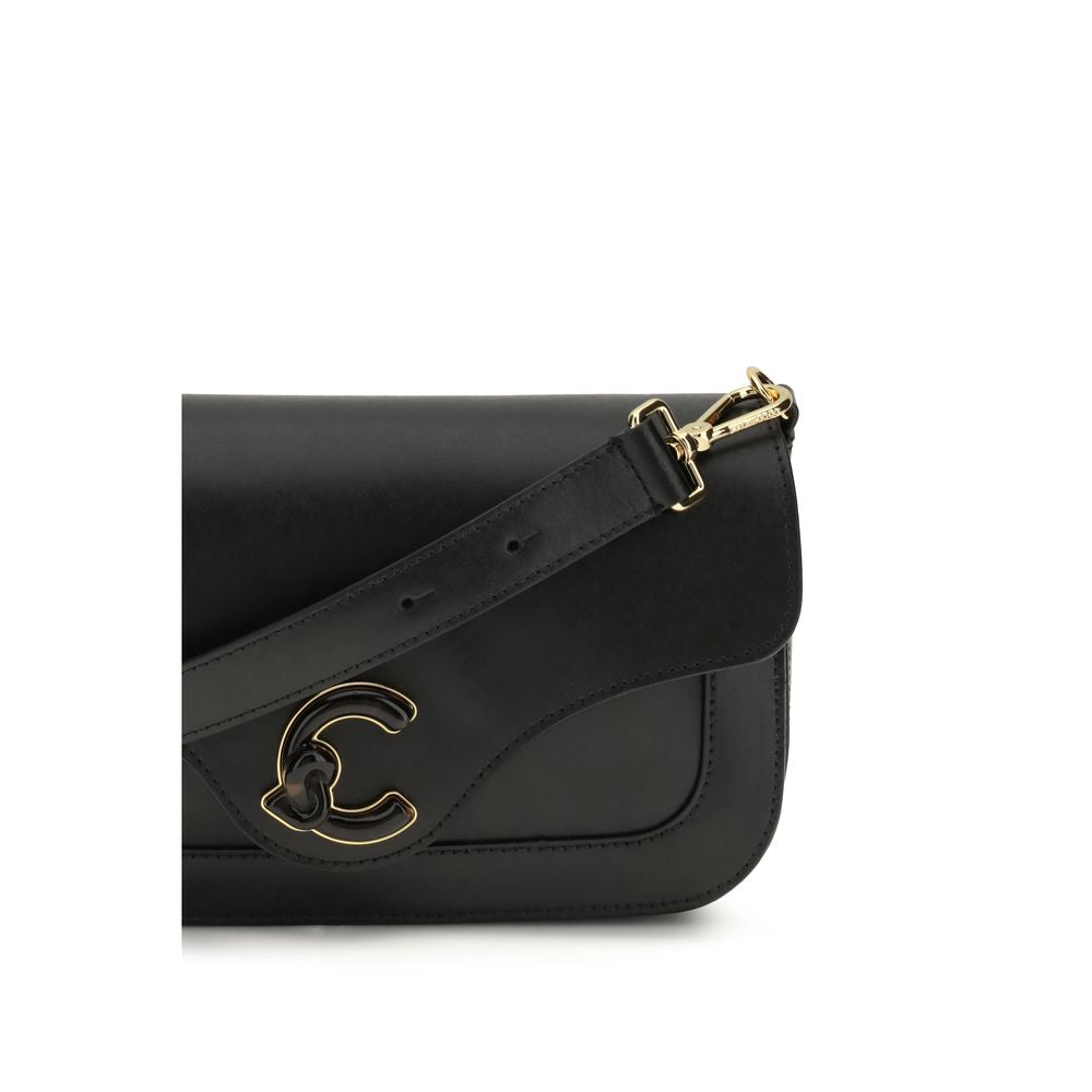 Shoulder Bag by Coccinelle for women in bos taurus calf leather black features an effortlessly chic silhouette with a secure magnetic, ample built-in-compartments & external-pockets, and versatile shoulder-strap & adjustable-strap for effortlessly chic everyday luxury.