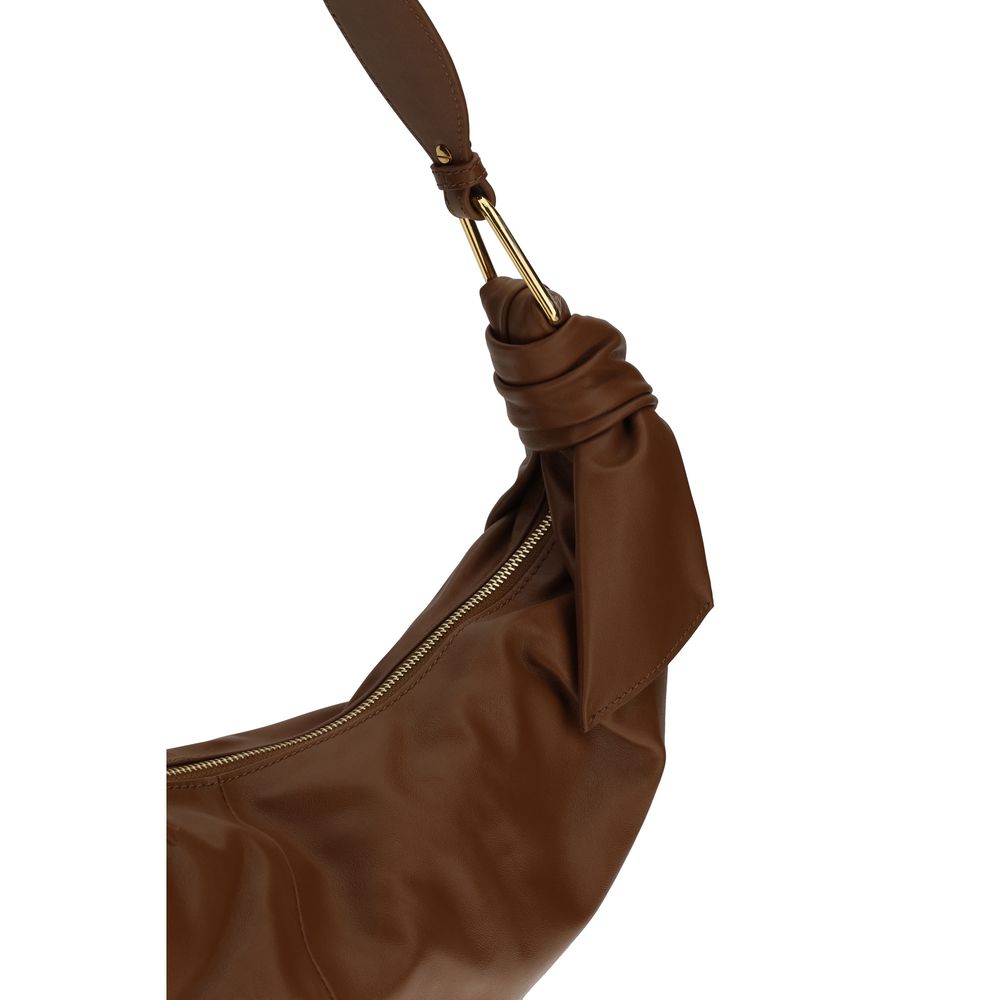 Shoulder Bag by Coccinelle for women in bos taurus calf leather brown & gold showcases a enviable silhouette, artfully detailed with a secure zipper, organized , and versatile shoulder-strap & handle for a enviable look.