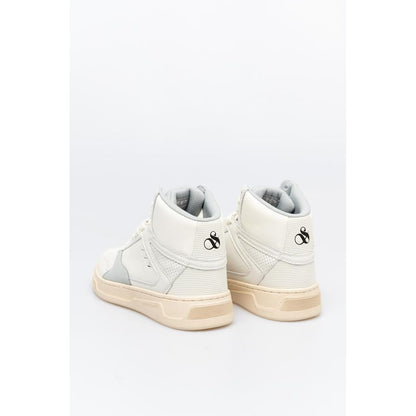 Scotch & Soda White And High Top Sneakers
