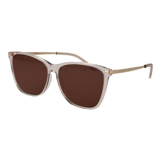 Sunglasses by Replay for women in plastic beige features an ethereal full-rim square frame design with beige coloured frame frames and non-polarized category-3-dark-tint lens for a ethereal finish.