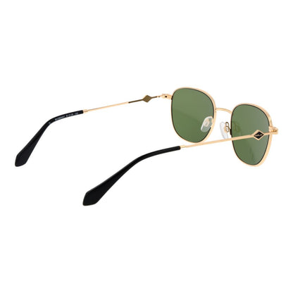 Sunglasses by Replay for unisex in metal gold showcases a ethereal silhouette, featuring gold coloured frame full-rim oval frame design with non-polarized category-3-dark-tint lens for a ethereal finish.