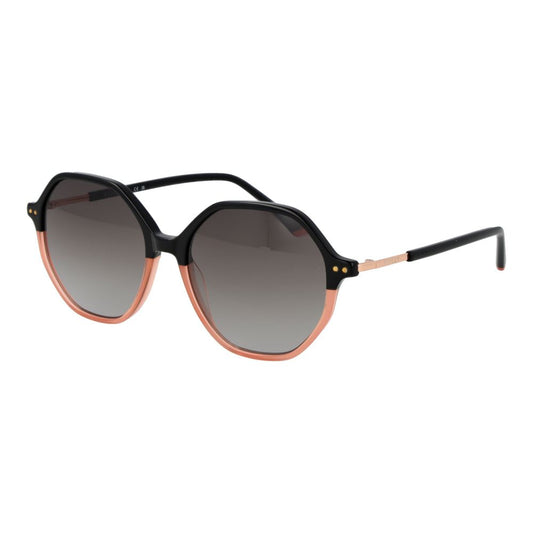 Sunglasses by Replay for women in plastic and black featuring an opulent full-rim panto frame design with a sophisticated black coloured frame finish and high-performance gradient category-2-medium-tint lens.