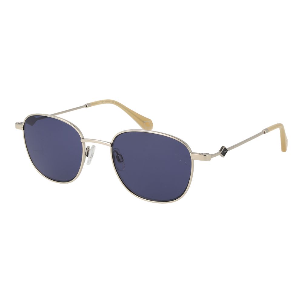 Sunglasses by Replay for unisex in metal and silver featuring an opulent full-rim oval frame design with a sophisticated silver coloured frame finish and high-performance non-polarized category-3-dark-tint lens.