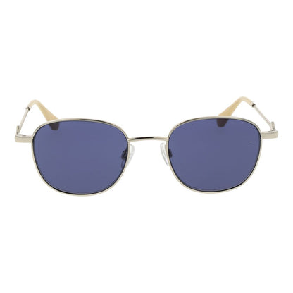 Sunglasses by Replay for unisex in metal and silver presents a sumptuous silhouette, featuring silver coloured frame and full-rim oval frame design with non-polarized category-3-dark-tint lens for a sumptuous look.