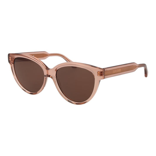 Sunglasses by Replay for women in plastic pink features an ethereal full-rim cat-eye frame design with rose coloured frame frames and non-polarized category-3-dark-tint lens for a ethereal finish.
