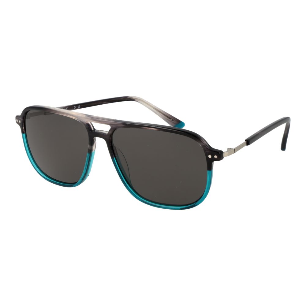 Sunglasses by Replay for men in plastic and turquoise featuring an opulent aviator full-rim frame design with a sophisticated turquoise coloured frame finish and high-performance non-polarized category-3-dark-tint lens.