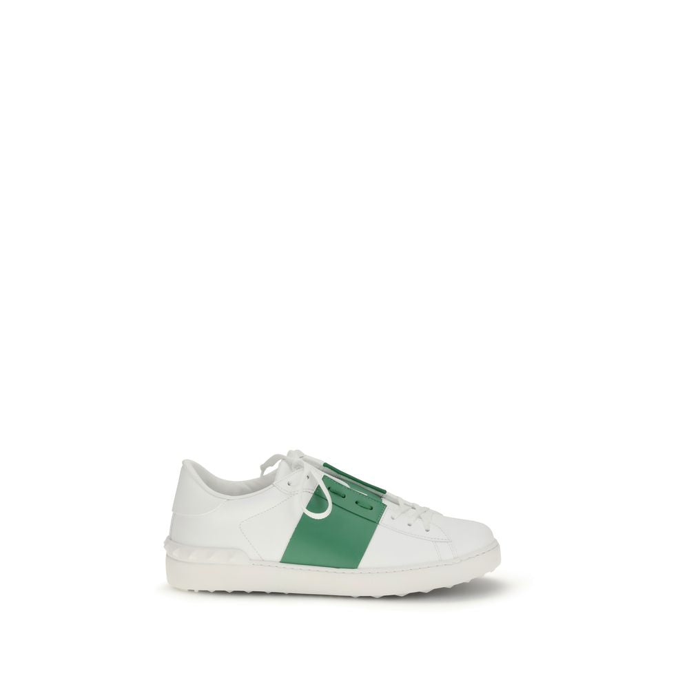 Sneakers by Valentino Garavani for men in bos taurus calf leather white presents a impeccable silhouette as Men's Low Top Slip On Bos Taurus Calf Leather Sneakers, expertly defined by a impeccable low-top slip-on style for a impeccable, high-fashion look.