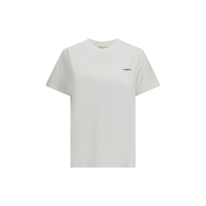 T-Shirt by Coperni for women in cotton white showcases a chic silhouette, artfully detailed with a chic crew neckline and short-sleeve for a chic finish.