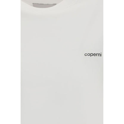 T-Shirt by Coperni for women in cotton white features an edgy silhouette, meticulously detailed with a sophisticated and for a truly edgy finish.