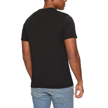 T-Shirt by Levi's for men in cotton black showcases a dramatic silhouette, elegantly detailed with a dramatic round neckline and for a truly dramatic finish.