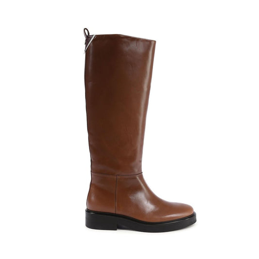 Ankle Boots by Tommy Hilfiger for women in leather brown features an avant-garde Women's Leather Ankle Boots silhouette, defined by a sophisticated and a avant-garde .