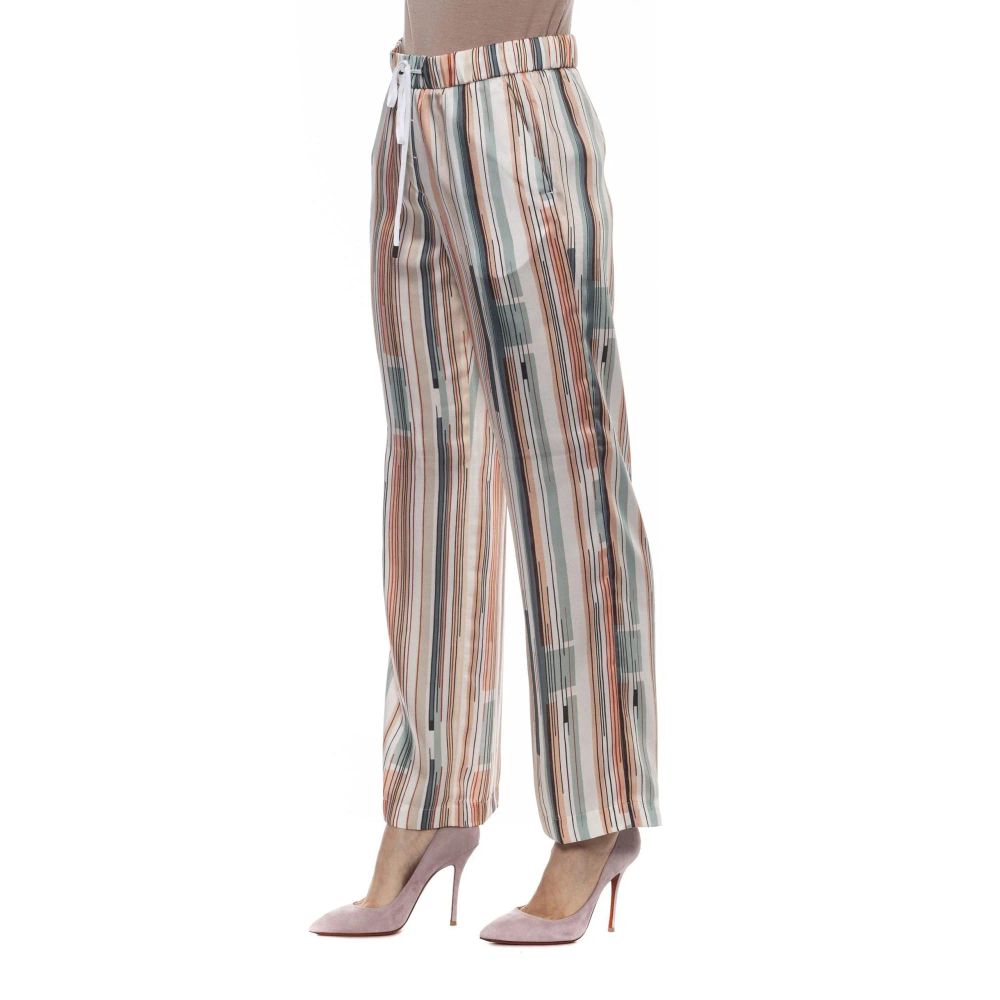 Casual Pants by Peserico for women in polyester & viscose multicolor features an sophisticated and with a precise long, creating a sophisticated and sophisticated silhouette.