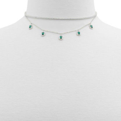ALDO Green Elastane Necklace