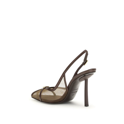 Platform Stiletto Pumps Heels by LE SILLA for women in nylon satin & bos taurus calf leather brown & natural features a effortlessly chic Play Vittoria Women's Nylon Satin & Bos Taurus Calf Leather Platform Stiletto Pumps Heels design with a sophisticated stiletto platform and elegant .