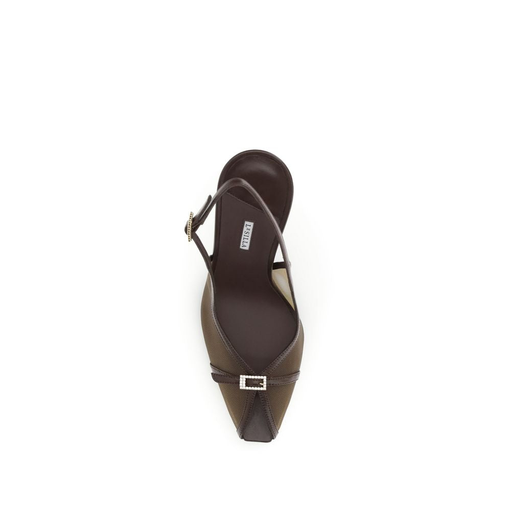 Platform Stiletto Pumps Heels by LE SILLA for women in nylon satin & bos taurus calf leather brown & natural showcases a exquisite silhouette, perfectly accentuating Play Vittoria Women's Nylon Satin & Bos Taurus Calf Leather Platform Stiletto Pumps Heels with a exquisite stiletto platform and exquisite .