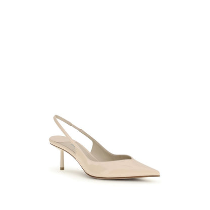 Mid-Heel Kitten Slingback Pumps Heels by LE SILLA for women in bos taurus calf patent leather multicolor features an captivating silhouette, showcasing the elegant Women's Bos Taurus Calf Patent Leather Mid-Heel Kitten Slingback Pumps Heels design with a mid-heel kitten-heel and a sophisticated almond toe style.