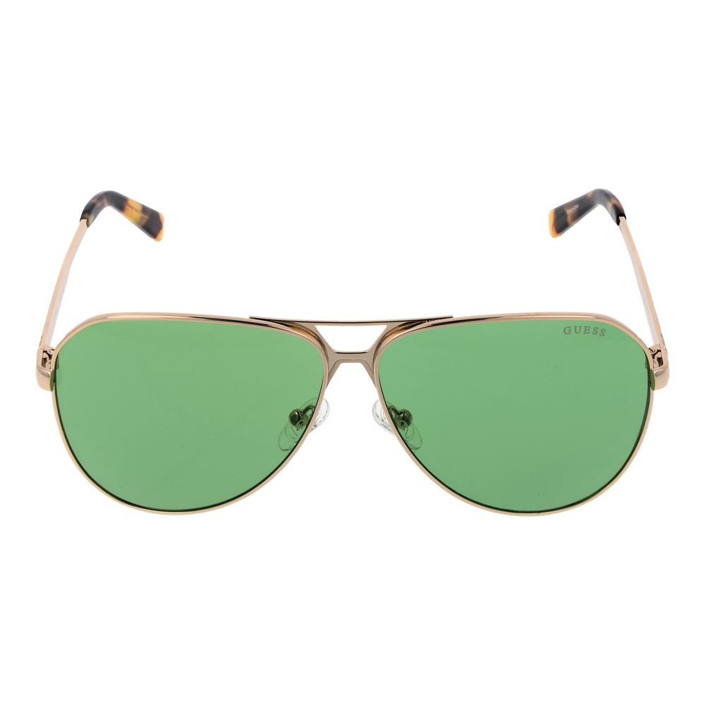 Guess Aviator Mirrored Medium-Tint Metal Sunglasses - Gold