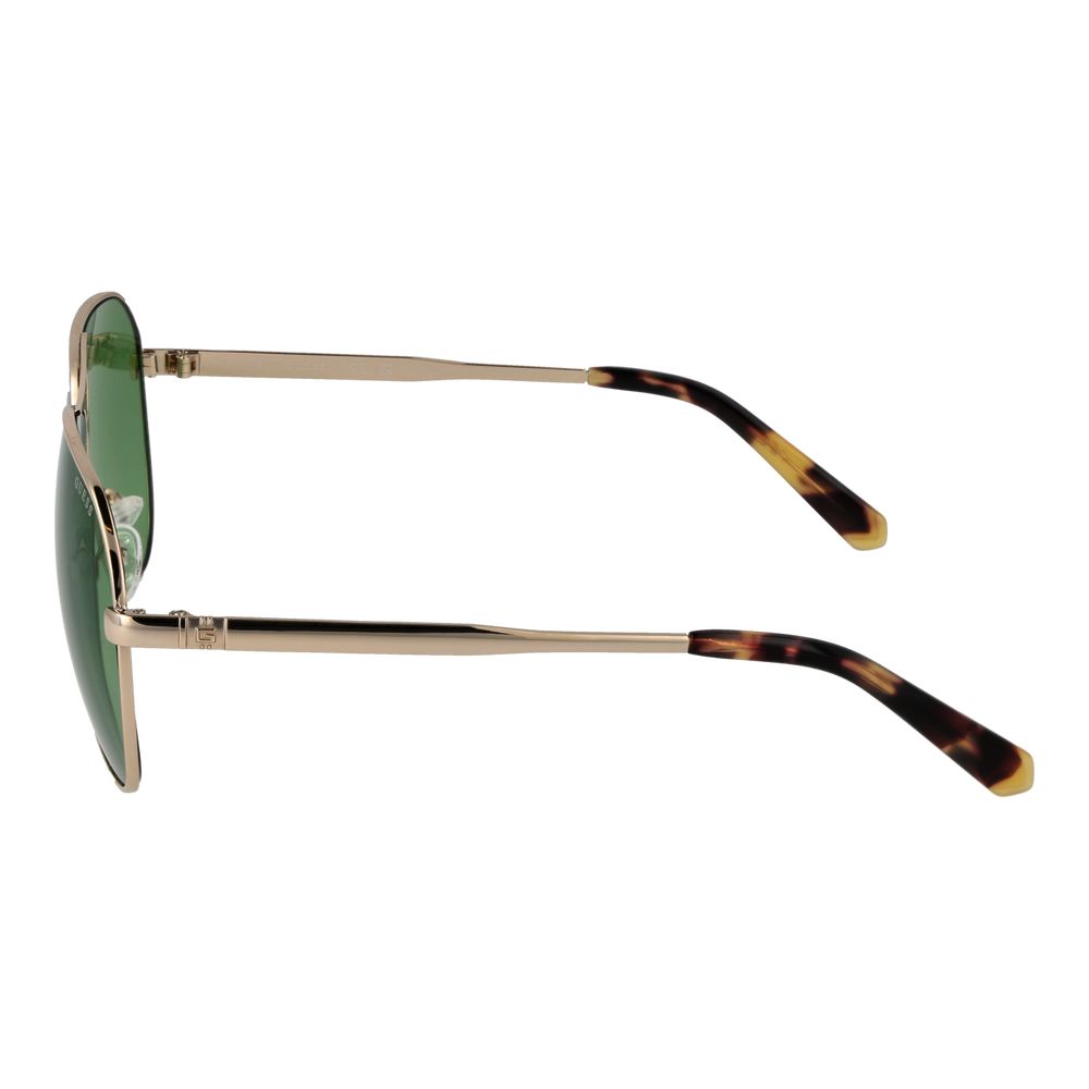 Guess Aviator Mirrored Medium-Tint Metal Sunglasses - Gold