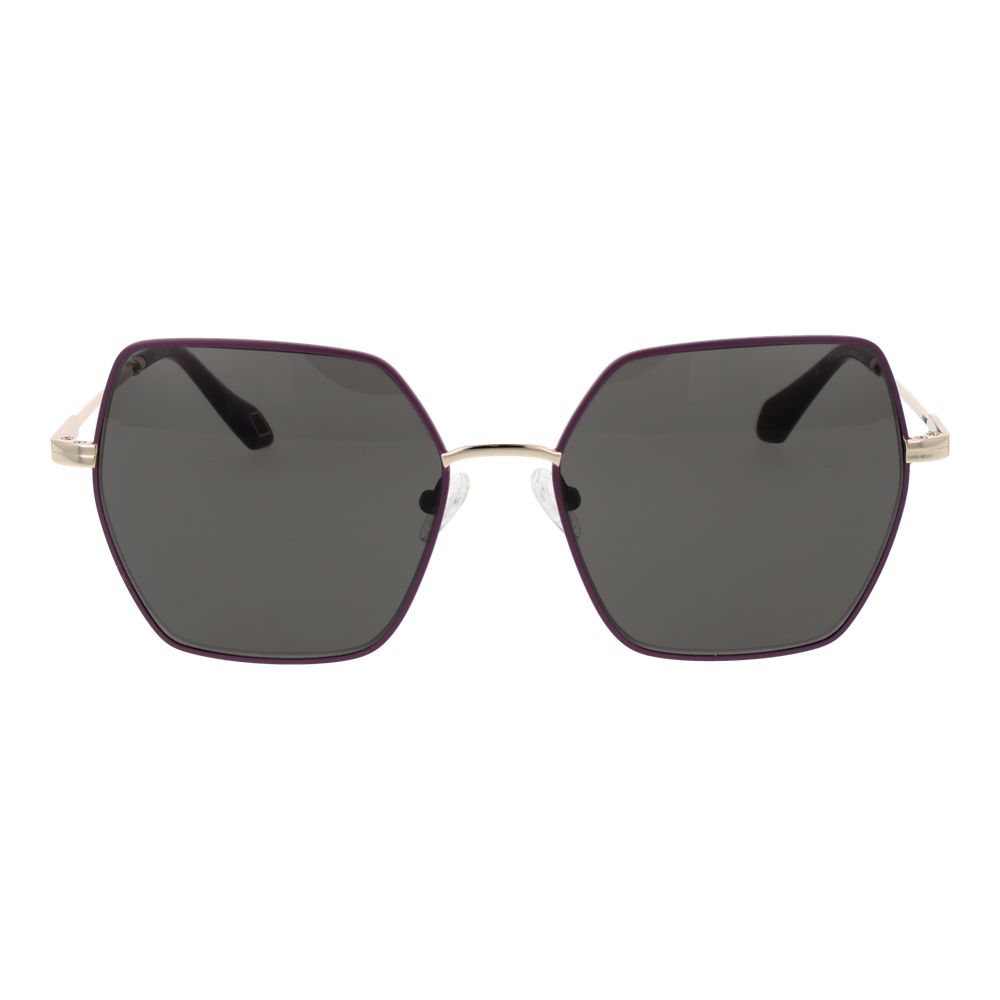 Sunglasses by Replay for women in multicolor features a sumptuous silhouette, showcasing a sumptuous rectangle full-rim frame design in purple coloured frame with high-performance non-polarized category-3-dark-tint lens.