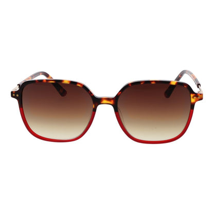 Sunglasses by Replay for women in plastic multicolor features an lustrous full-rim square frame design with red coloured frame detailing and gradient category-3-dark-tint lens for a lustrous aesthetic.