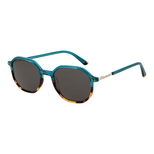 Sunglasses by Replay for unisex in plastic and turquoise presents a sumptuous silhouette, featuring turquoise coloured frame and full-rim frame design with non-polarized category-3-dark-tint lens for a sumptuous look.