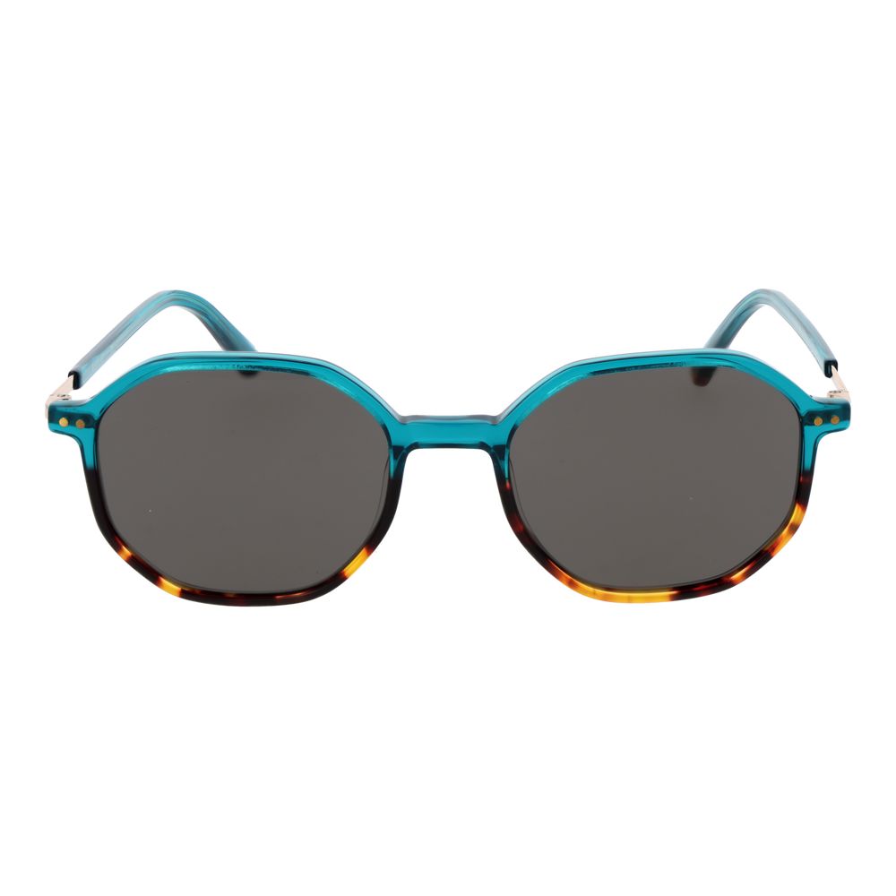 Sunglasses by Replay for unisex in plastic and turquoise featuring an opulent full-rim frame design with a sophisticated turquoise coloured frame finish and high-performance non-polarized category-3-dark-tint lens.