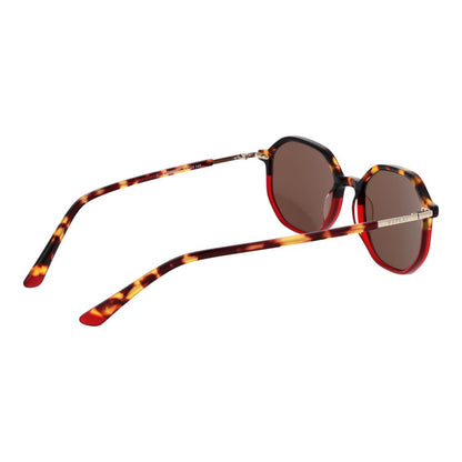 Sunglasses by Replay for unisex in plastic brown showcases a ethereal silhouette, featuring brown coloured frame full-rim panto frame design with non-polarized category-3-dark-tint lens for a ethereal finish.