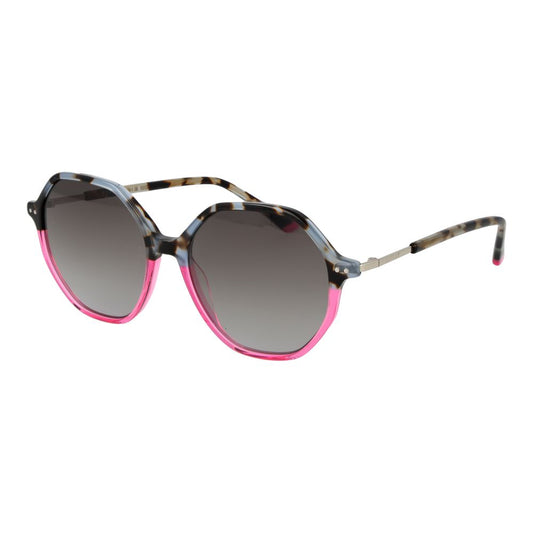 Sunglasses by Replay for women in plastic multicolor showcases a ethereal silhouette, featuring multicolor coloured frame full-rim panto frame design with gradient category-2-medium-tint lens for a ethereal finish.